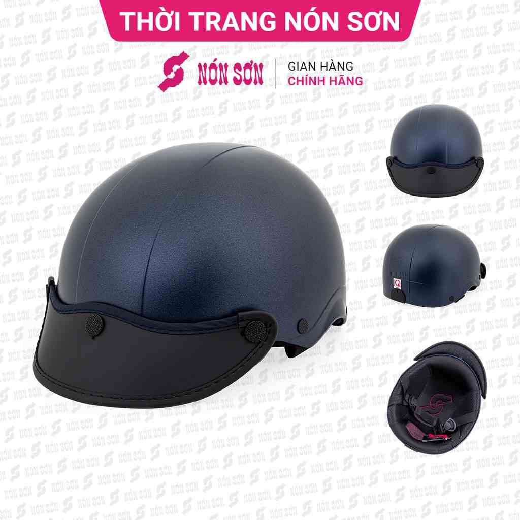 Mũ bảo hiểm nửa đầu trơn chính hãng NÓN SƠN TN-XH-474