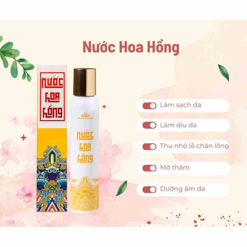 Nước hoa hồng không cồn Phấn Nụ Hoàng Cung 120ml