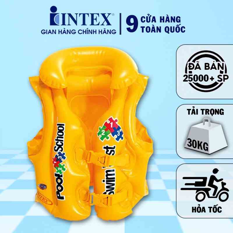 Áo phao bơi cho bé từ 3-6 tuổi, chất liệu bền đẹp, an toàn cho bé INTEX 58660