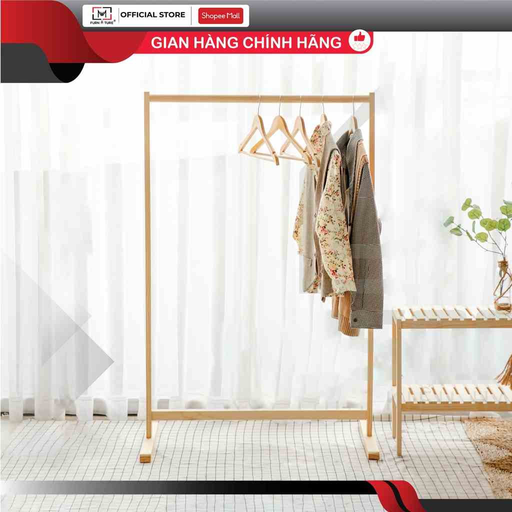 Nowship hcm - Giá treo quần áo gỗ lắp ráp nhiều màu Sigle hanger 3 size - MW FURNITURE - Nội thất căn hộ