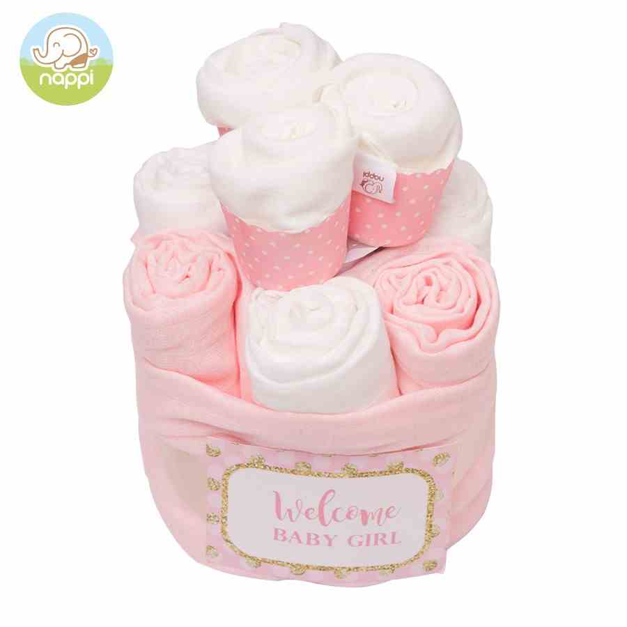 [COMBO SET CUPCAKE] 7 Khăn đa năng 77x77 cm Nappi + 6 Khăn sữa Nappi