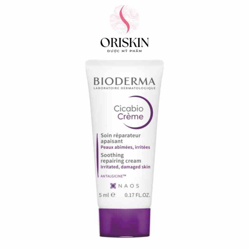 Sample Bioderma- Kem Phục Hồi Làm Dịu Da Bị Kích Ứng Và Tổn Thương Bioderma Cicabio Creme 5ml