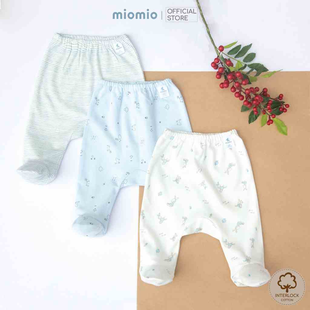 Quần Liền Vớ Sơ Sinh Thu Đông MIOMIO - Cho Bé Trai, Bé Gái (Từ 0-12 tháng), Vải Interlock Cotton.