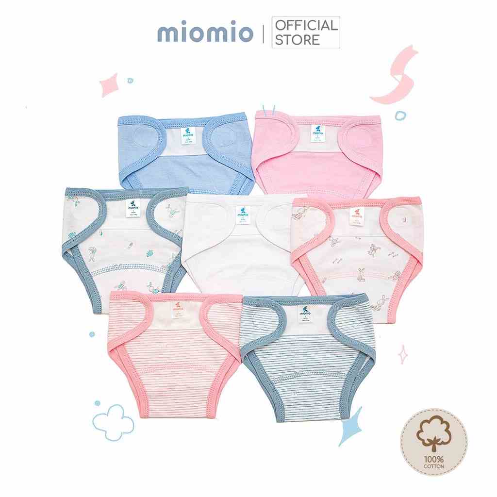 Set 5 Tã Dán Vải Sơ Sinh MIOMIO Cho Bé Trai, Bé Gái 0-6tháng, Vải Cotton 100%