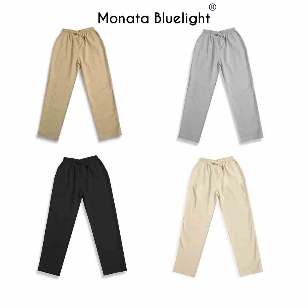 [Mua 2 giảm 7%] MONATA BLUELIGHT Pants Flexible - Quần dài kaki thun cao cấp Premium ống suông co dãn