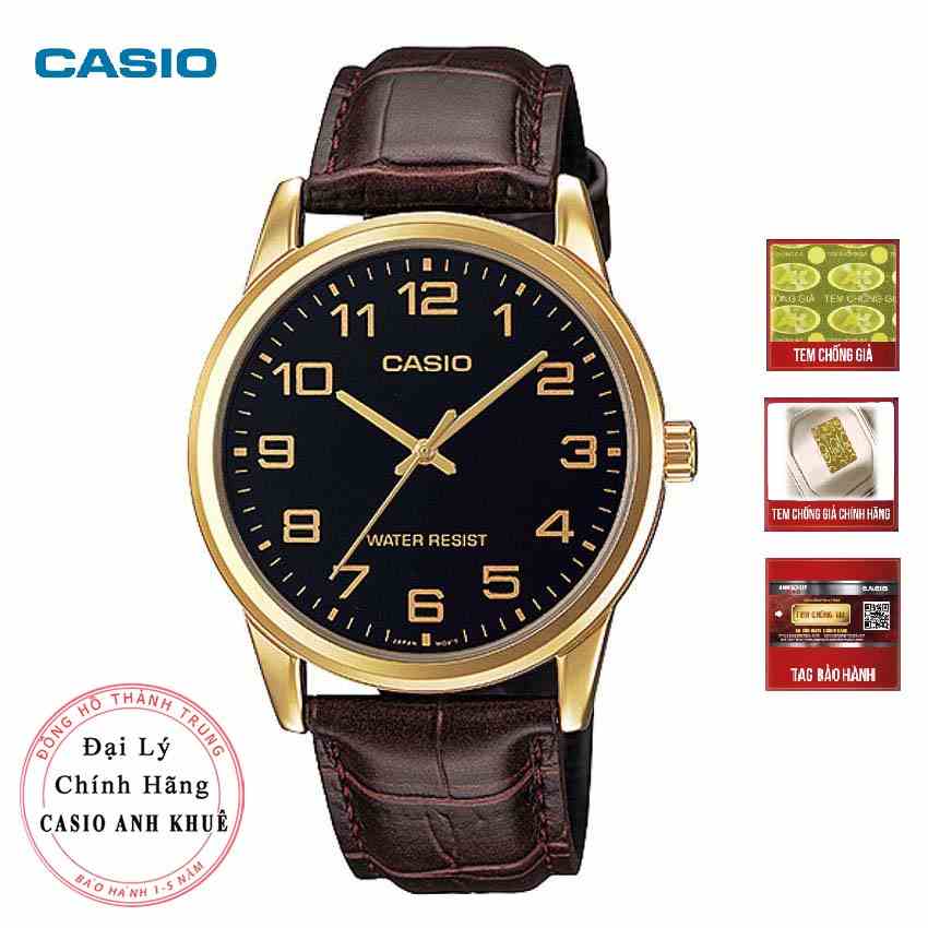 Đồng hồ nam Casio MTP-V001GL-1BUDF dây da