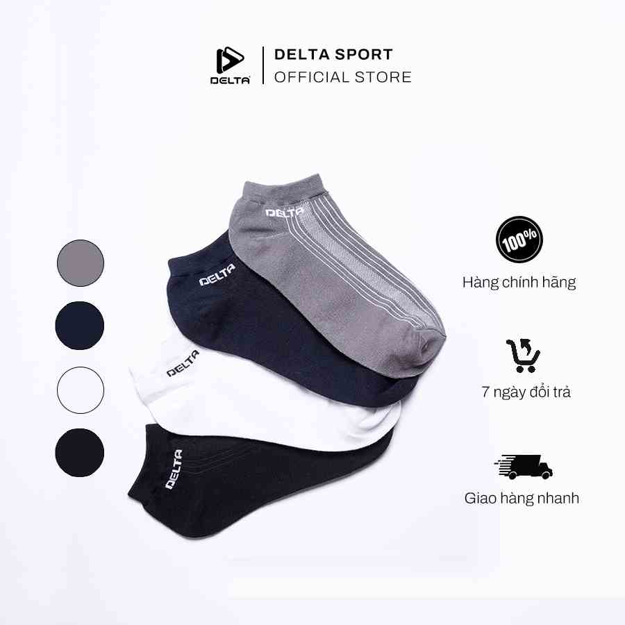 Vớ ngắn unisex Delta SO001U0 cotton tự nhiên, mềm nhẹ và thoáng mát