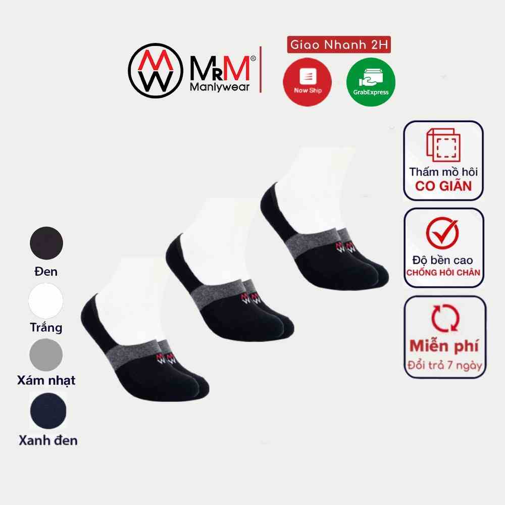 Combo 3 đôi tất hài lười Cotton Organic kháng khuẩn khử mùi MRM Manlywear