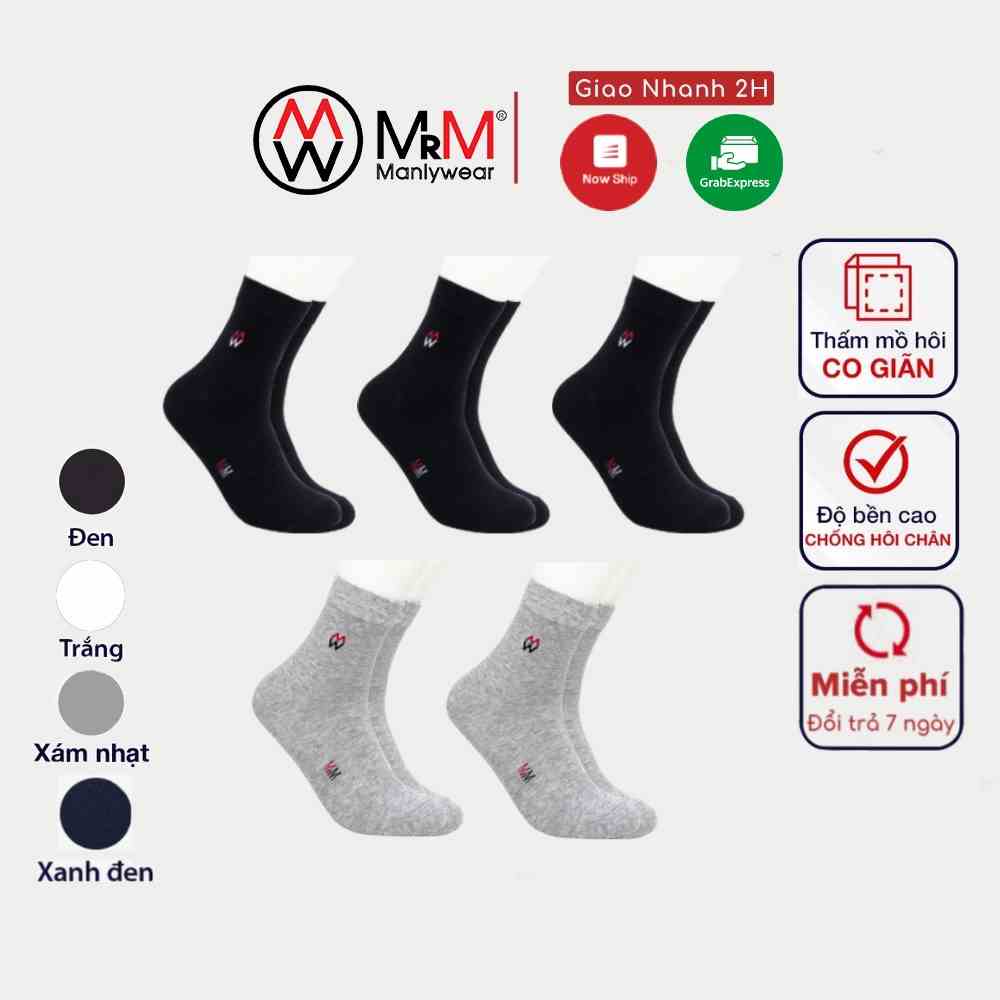 Hộp 5 đôi tất cổ dài nam chất liệu cotton MRM Manlywear MM