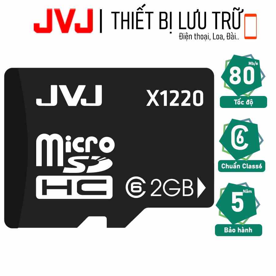 Thẻ nhớ 2G JVJ C10 tốc độ cao microSDHC