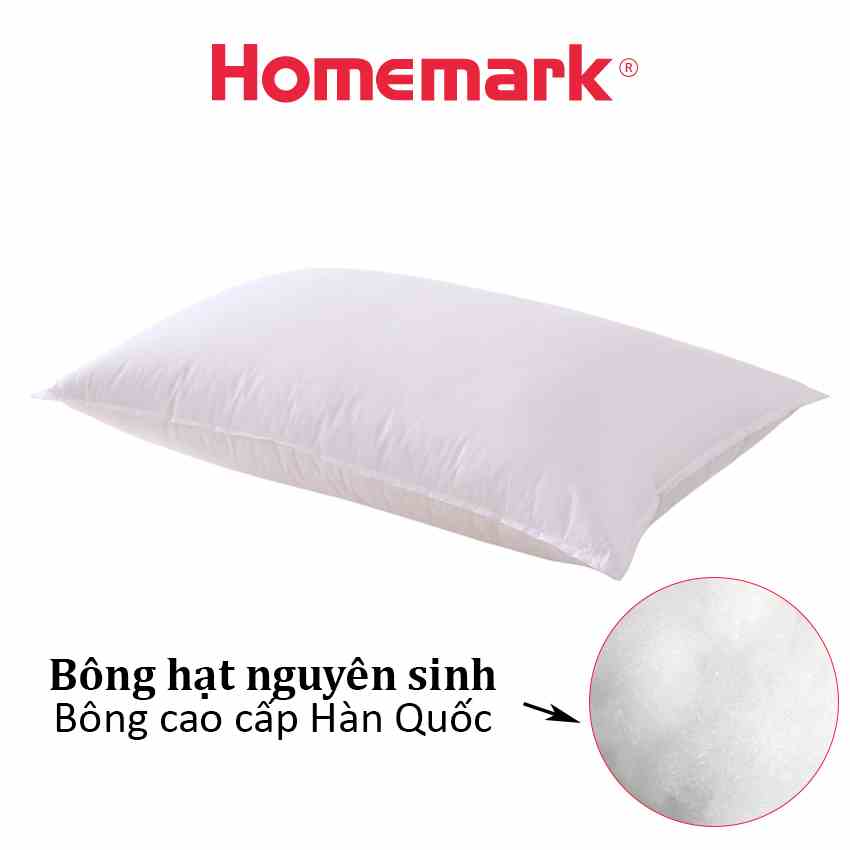 Ruột gối bông hạt nguyên sinh Hanvico by Homemark tiêu chuẩn khách sạn cao cấp kích thước 50x70 | 45x65 cm