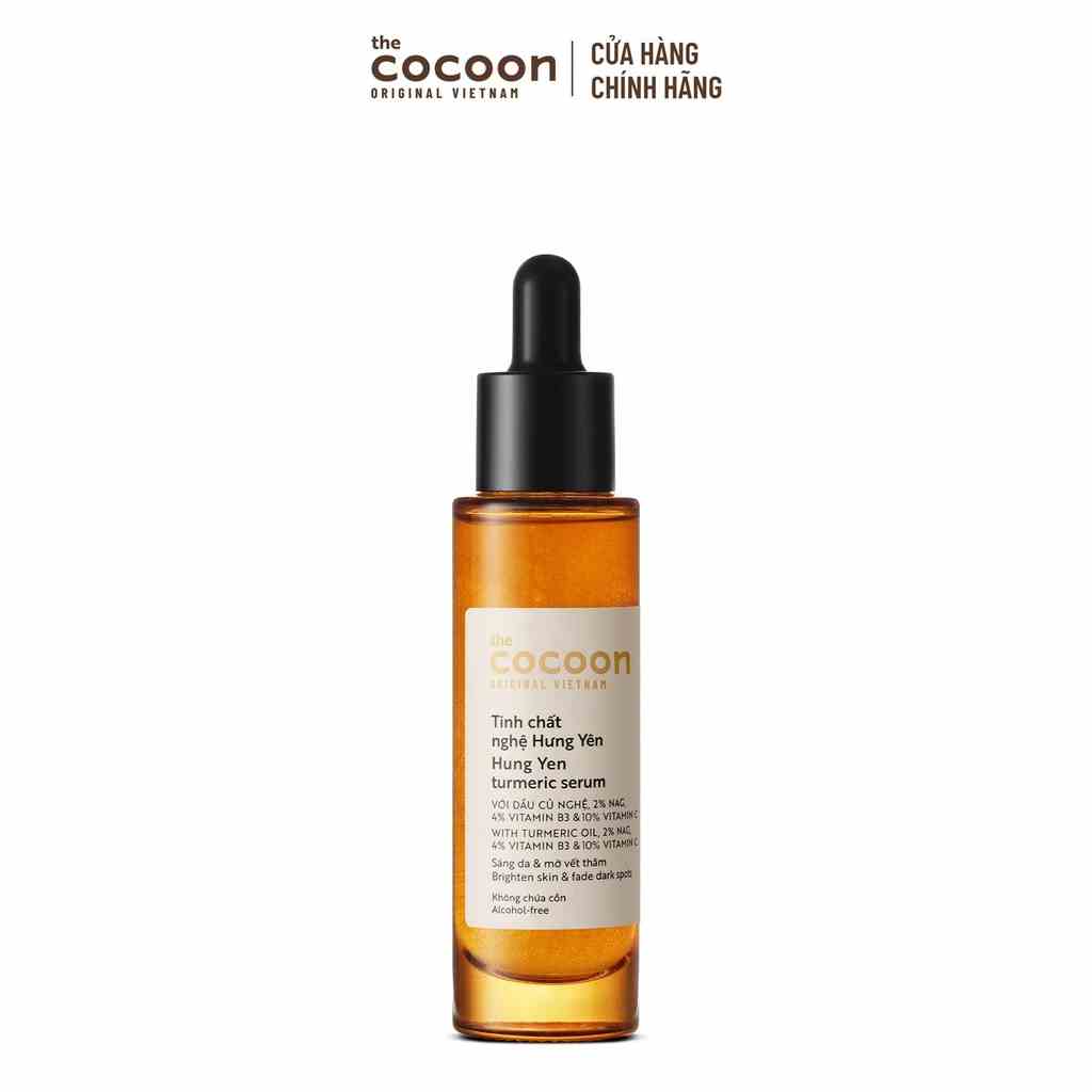 Tinh chất nghệ Hưng Yên (serum) Cocoon sáng da chuyên sâu & mờ vết thâm 30ml