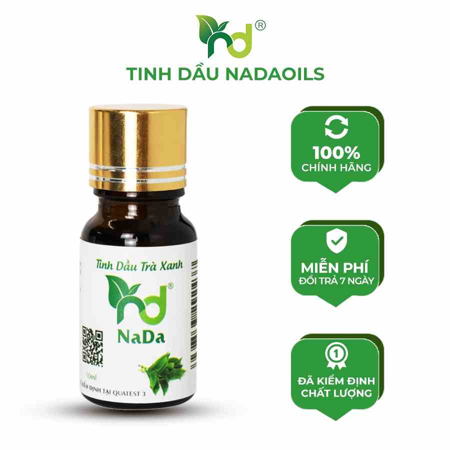 Tinh dầu Trà xanh NADA nguyên chất cao cấp từ thiên nhiên, có kiểm định, thơm phòng, đuổi côn trùng 10ml,50ml,100ml