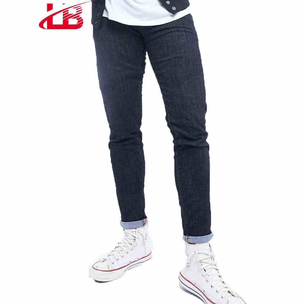 Quần Jean Nam Lb, Vải Jean Denim Co Giãn, Màu Xám Đen Trơn, Phom Slim Fit Dnbb5226