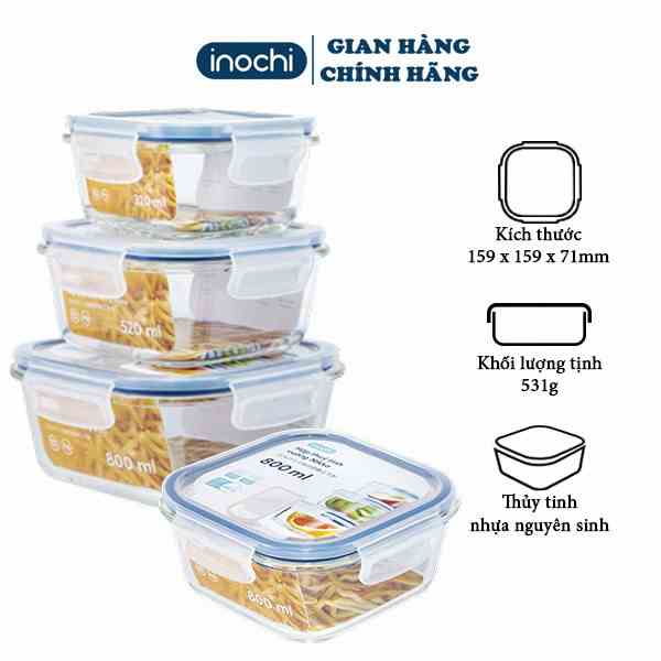 Hộp Trữ Đông Inochi Đựng Thực Phẩm Nikko Đựng Đồ Ăn Thức Ăn Bảo Quản Thực Phẩm