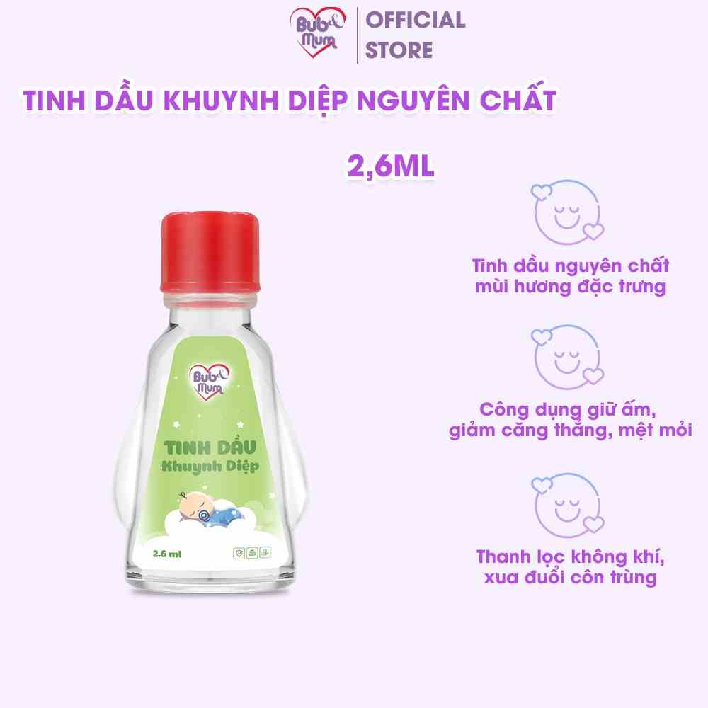 [Mã BMLTB200 giảm đến 100K đơn 499K] Tinh dầu Khuynh Diệp nguyên chất 2,6ml BuB&MuM đuổi muỗi, thơm phòng, giữ ấm cho bé