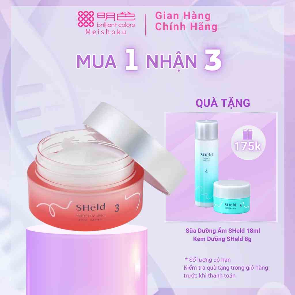 Momotani SHeld Protect UV Cream - Kem Dưỡng, Chống Nắng, Bảo Vệ Da Momotani SHeld 40g