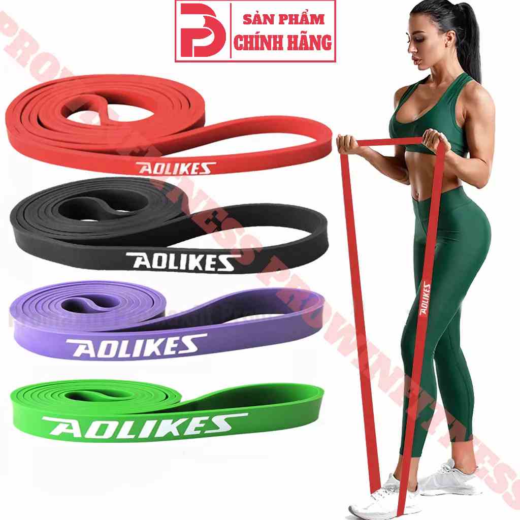 Dây kháng lực tập gym power band Aolikes đàn hồi cao su tập tay chân mông vai đùi nam nữ