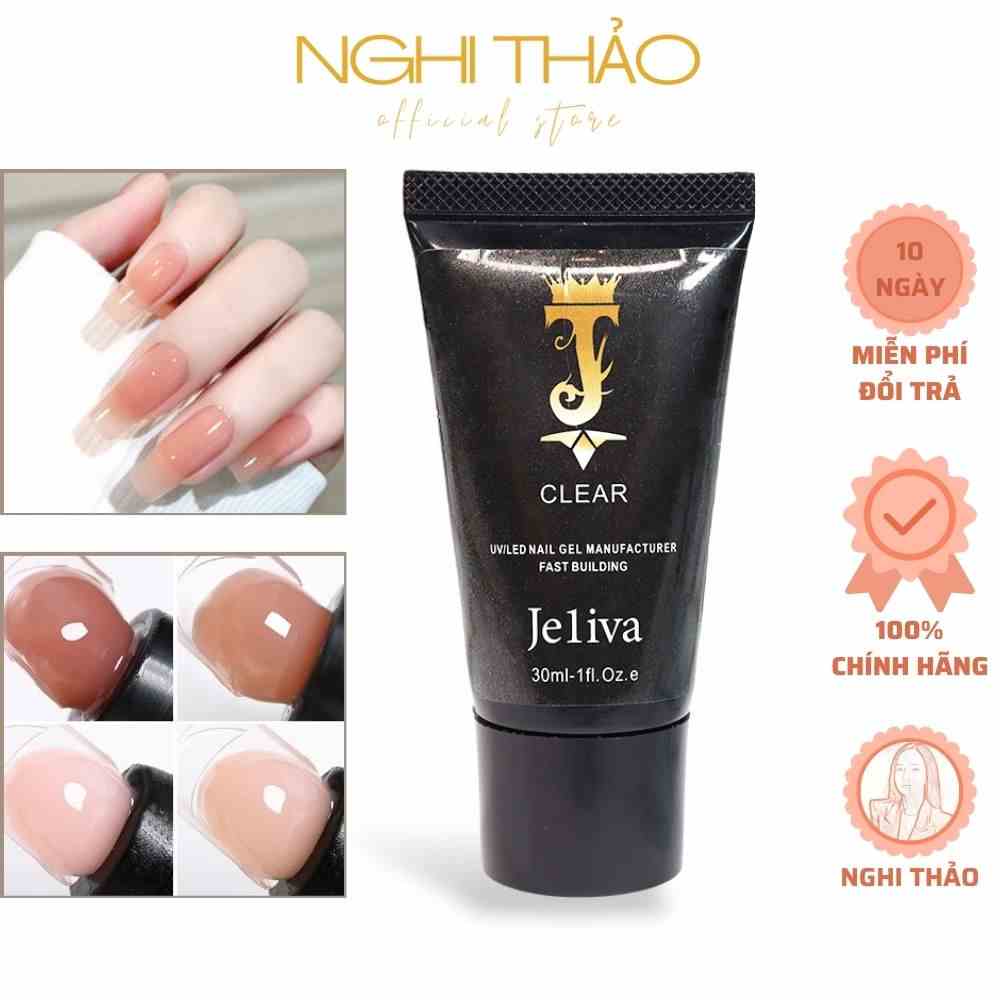 Gel gôm đắp móng JELIVA không chảy NGHI THẢO