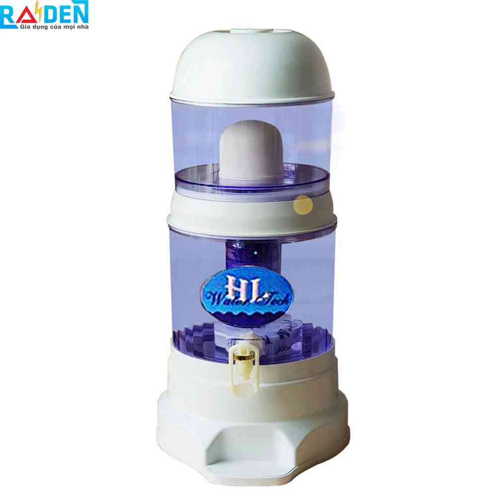 Bình lọc nước uống trực tiếp cao cấp Hưng Long HL dung tích 23 Lít (Trắng)