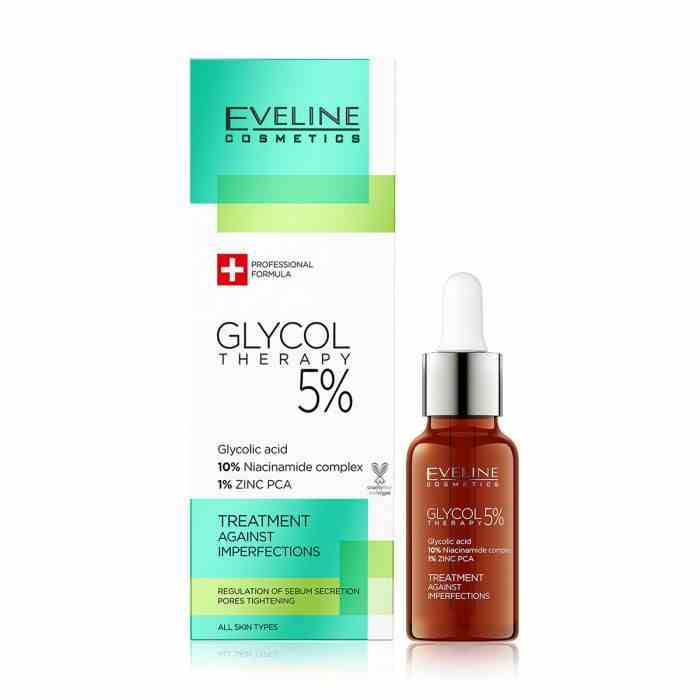 Tinh chất thu nhỏ lỗ chân lông và giảm mụn Eveline Glycol 5% Therapy 18ML