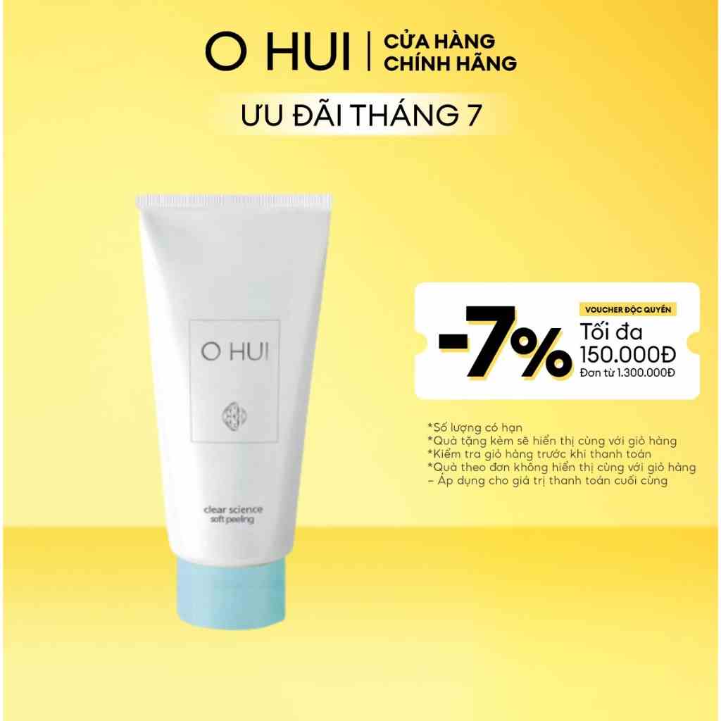 [Mã COSLUX07 giảm 120K đơn 1500K] Gel tẩy tế bào chết OHUI Clear Science Soft Peeling 100ml