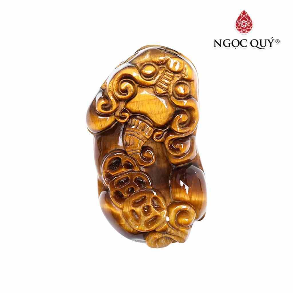 Mặt dây chuyền tỳ hưu đá mắt hổ tigers eye quartz - Ngọc Quý