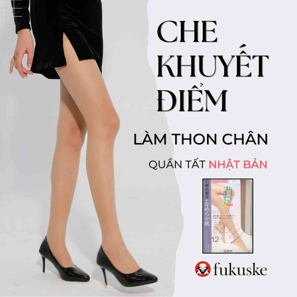 Quần tất thon chân Che khuyết điểm đẹp mịn trong suốt Nhật Bản Fukuske có bảo hộtất nữ cao cấp siêu dai