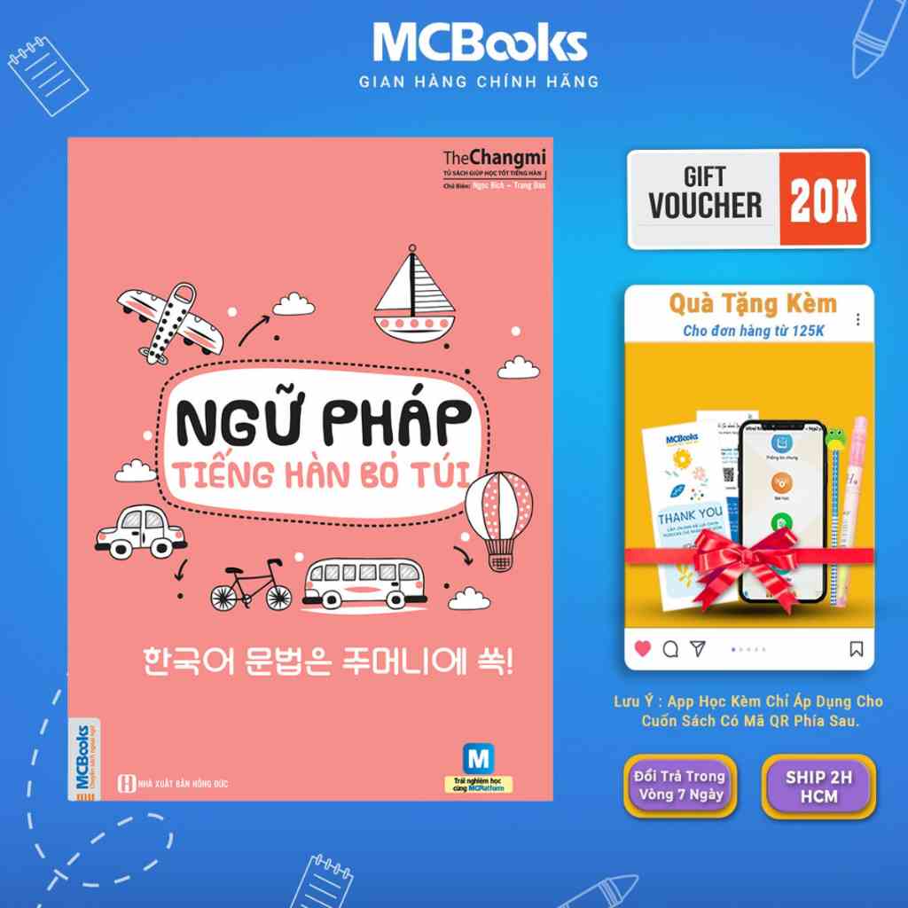 Sách - Ngữ pháp tiếng Hàn bỏ túi Mcbooks