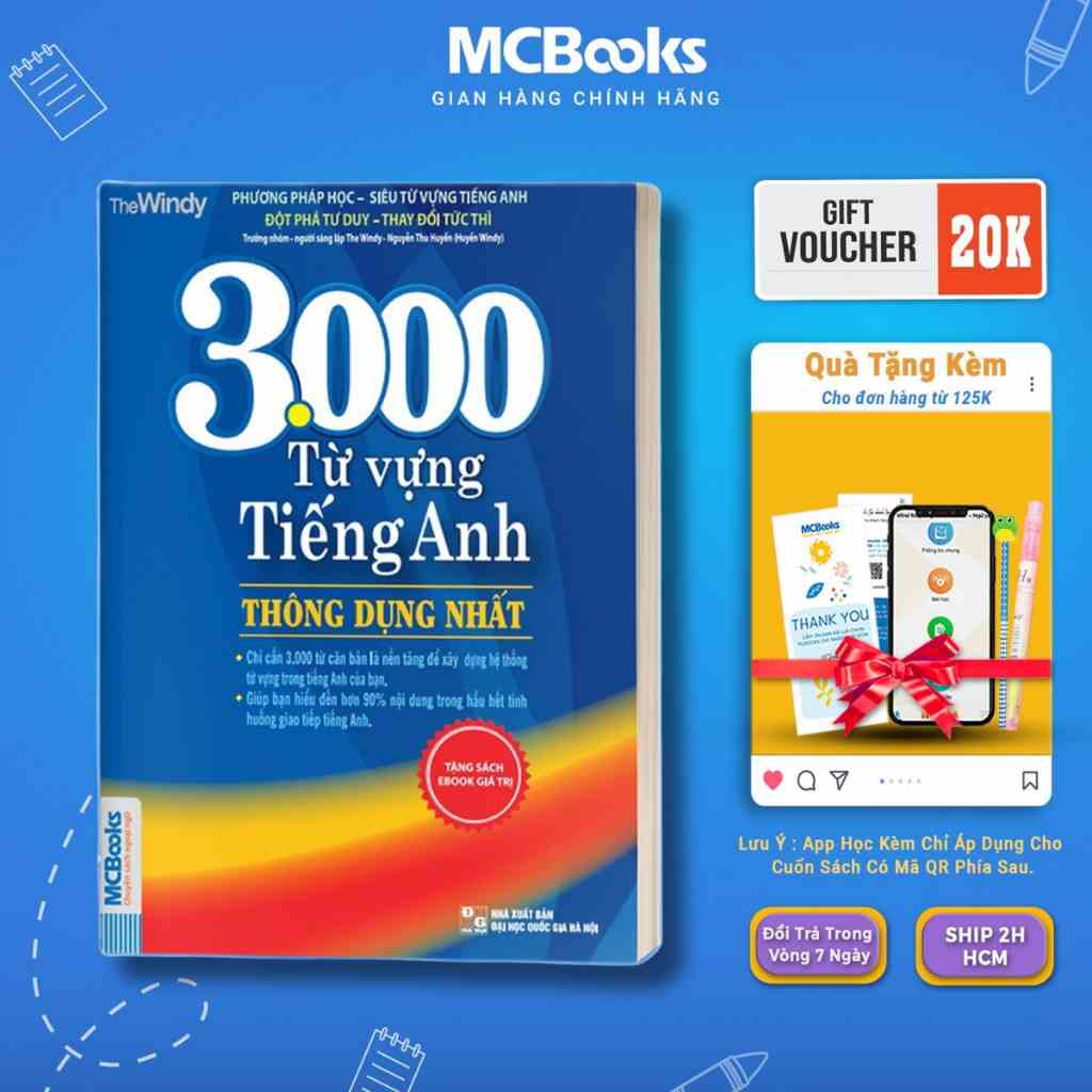 Sách - 3000 từ vựng tiếng Anh thông dụng nhất Mcbooks