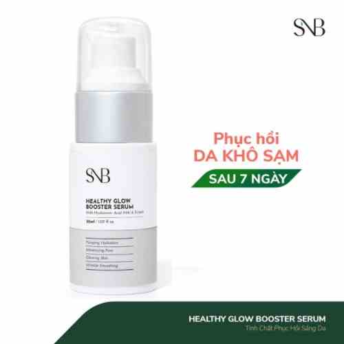 Tinh Chất Phục Hồi Sáng Da HEALTHY GLOW BOOSTER SERUM SNB 30ml Phục Hồi Màng Bảo Vệ Cho Da, Giúp Da Khoẻ Mạnh Căng Bóng