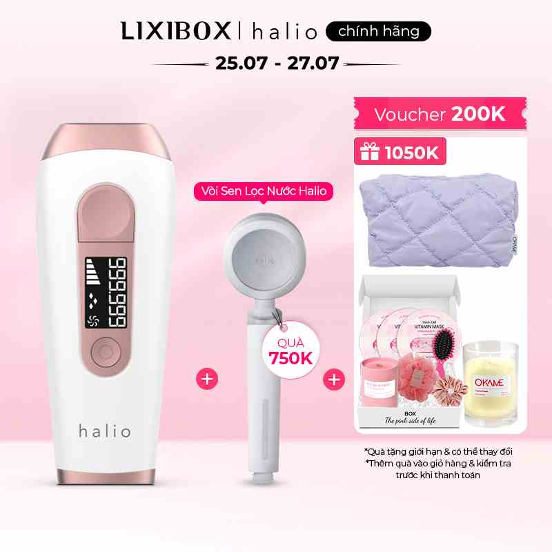 Máy triệt lông vĩnh viễn tại nhà Halio IPL Hair Removal Device