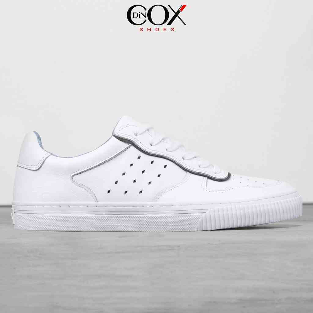 Giày Sneaker Dincox Da Bò E03 White Sang Trọng Lịch Lãm