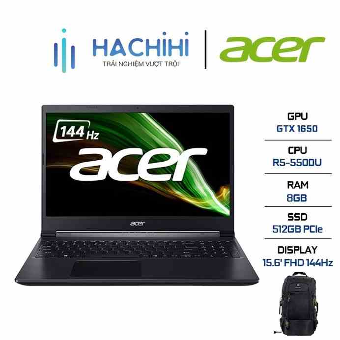 Laptop Acer Aspire 7 A715-42G-R05G (R5-5500U | 8GB | 512GB |GTX 1650 4GB | Win 11