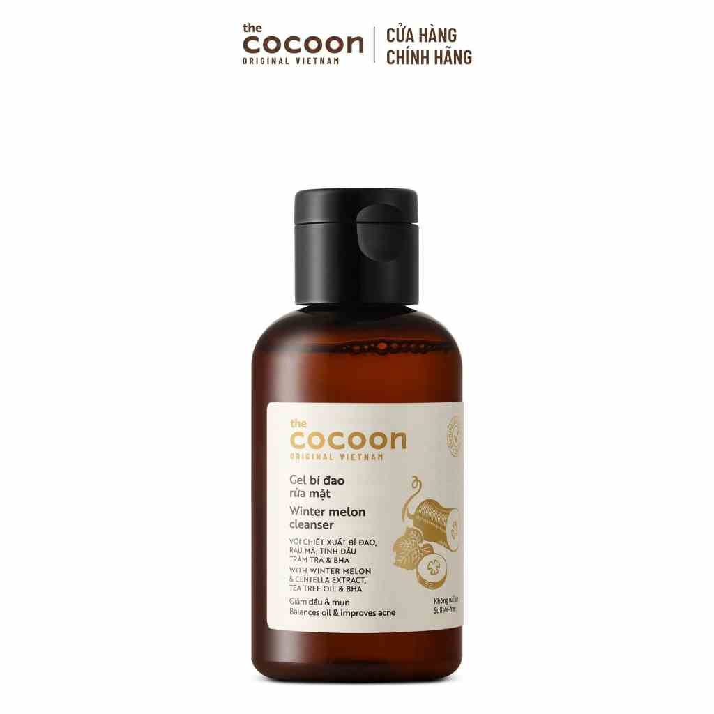 Gel bí đao rửa mặt Cocoon giảm dầu & mụn 140ml