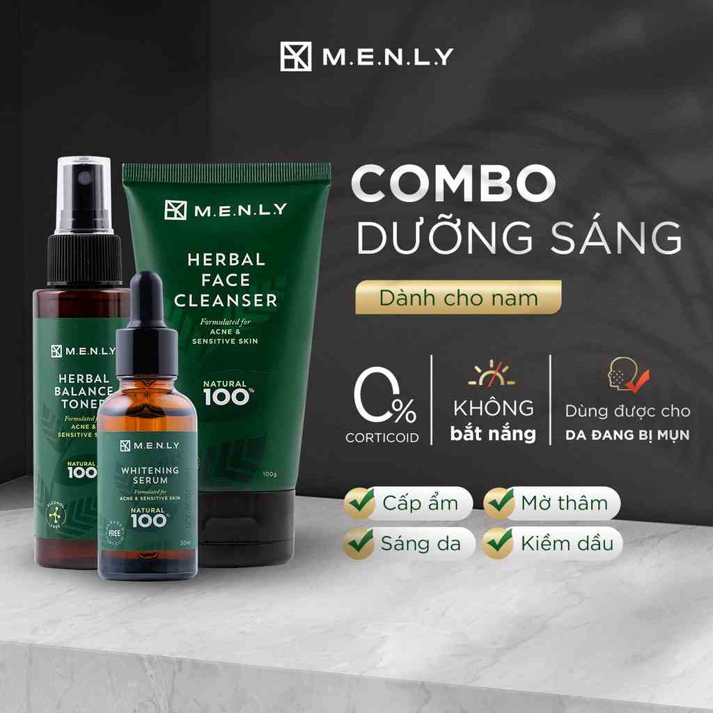 Combo dưỡng da hoàn hảo cho nam MENLY