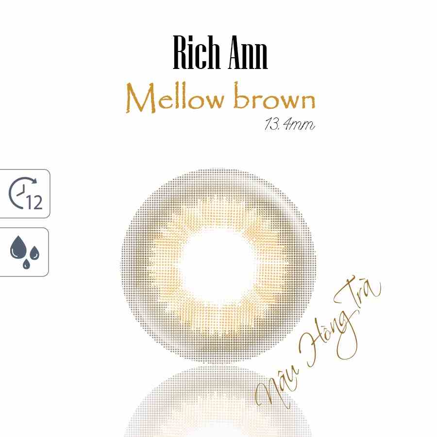 [Mã BMLT35 giảm đến 35K đơn 99K] Cặp Kính Áp Tròng Hàn Quốc ANN365 Lens Dùng 1 Ngày Có Độ Mellow Brown Màu Nâu Hồng Trà