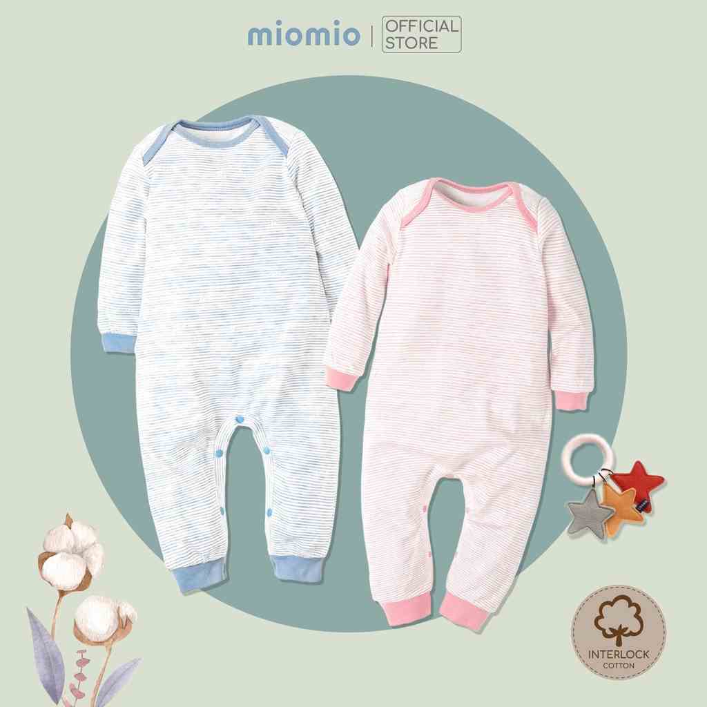 Jumpsuit Tay Dài Thu Đông MIOMIO - Cho Bé Trai, Bé Gái (Từ 3-12 tháng), Vải Interlock Cotton.