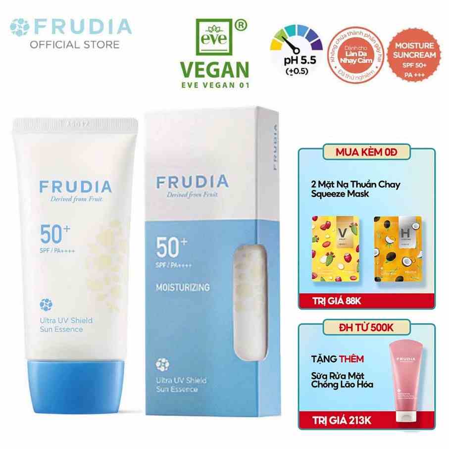 [Tặng 88K] Kem Chống Nắng Dạng Tinh Chất Ngăn Ngừa Tia UV Frudia Ultra UV Shield Sun Essence 50+ SPF/PA++++ 50g