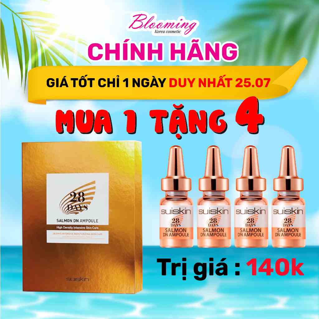 [Mã BMLTB35 giảm đến 35K đơn 99K] Tế Bào Gốc Trứng Cá Hồi Suiskin Salmon DN Ampoule Phục Hồi Dưỡng Da Hỗ Trợ Sẹo, Thâm