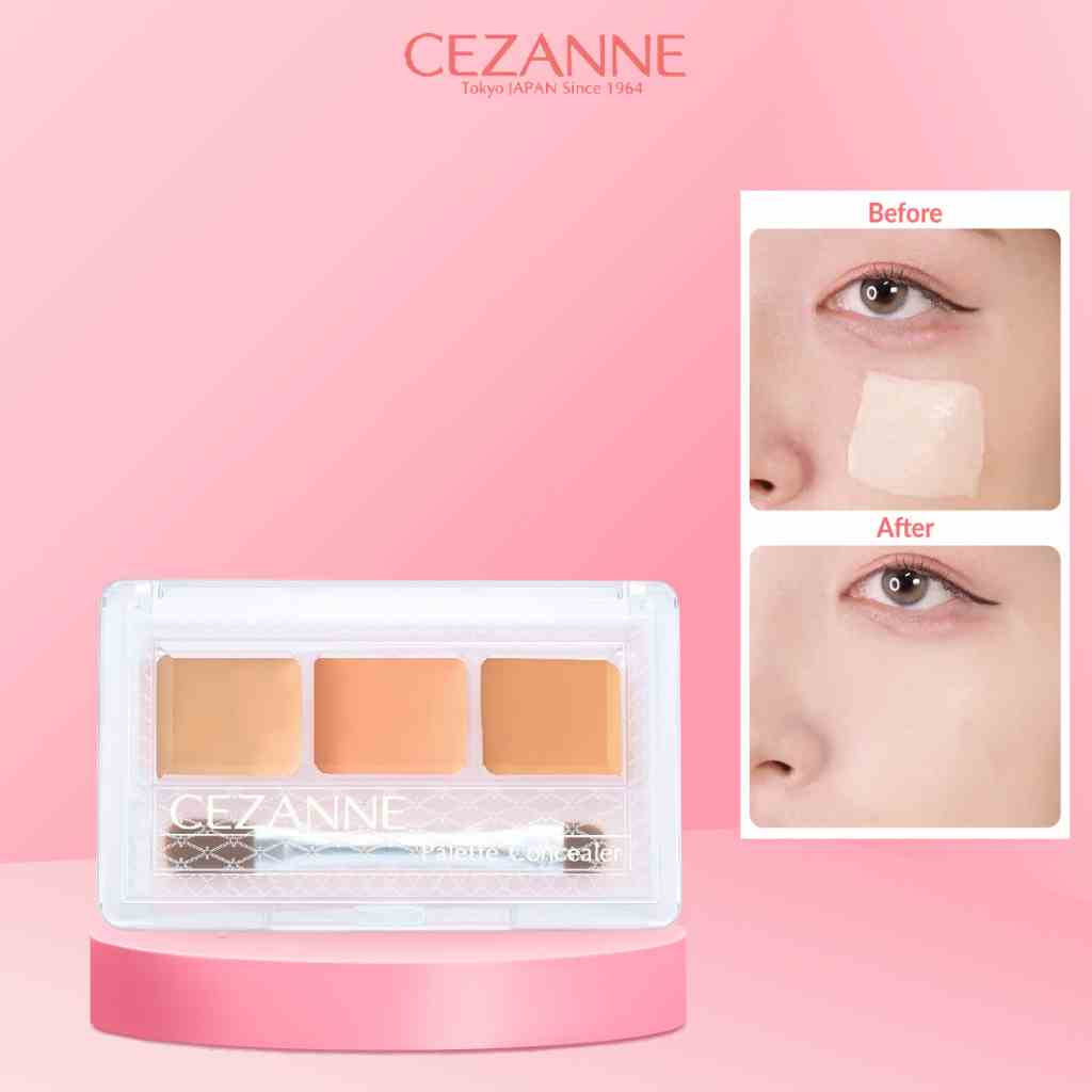 Kem che khuyết điểm Cezanne Palette Concealer Nhật Bản độ che phủ cao chống thấm nước 4.5g