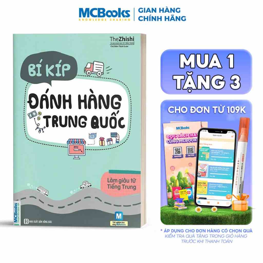 Sách - Làm Giàu Từ Tiếng Trung - Bí Kíp Đánh Hàng Tại Trung Quốc - Học Kèm App Online