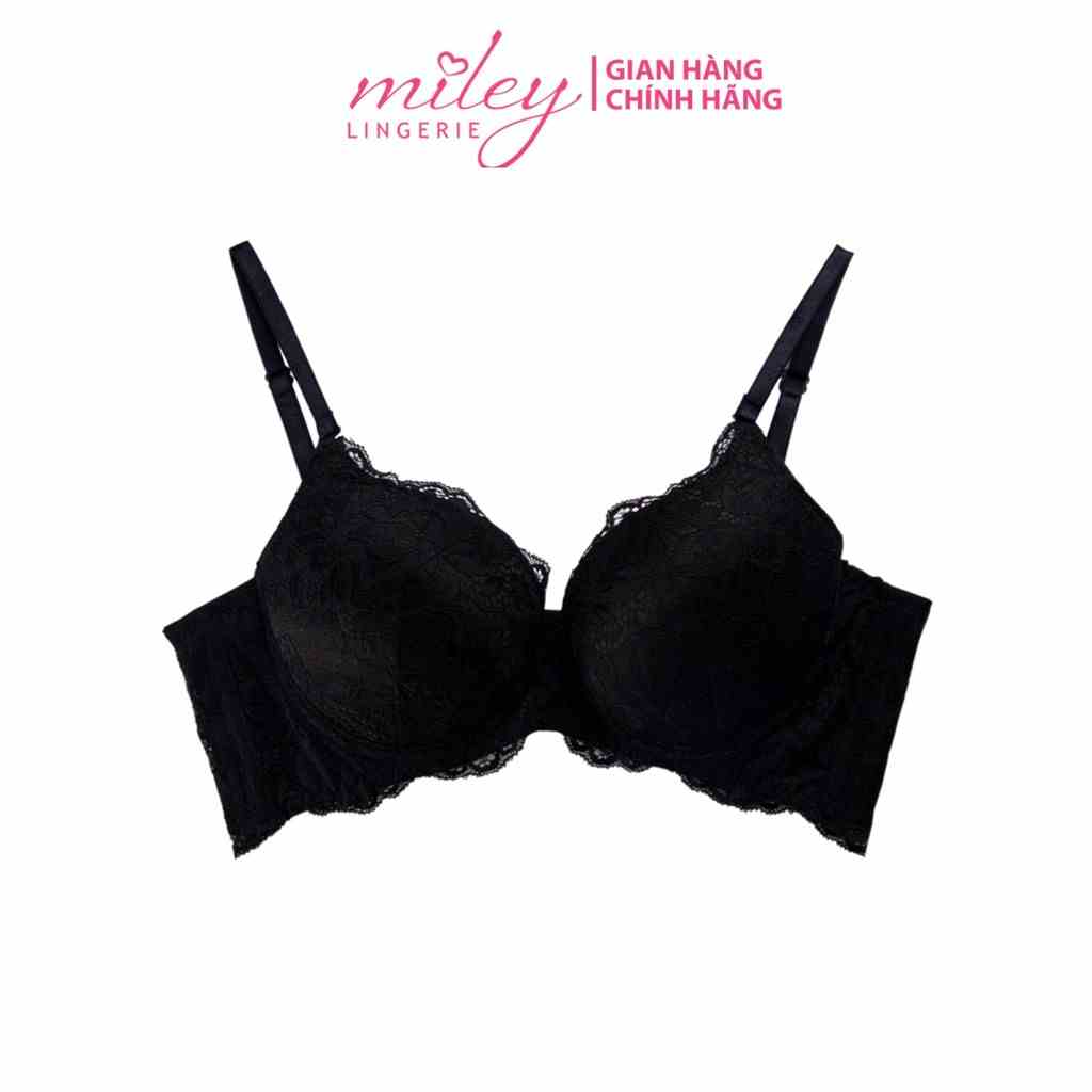 [Mã BMLTA35 giảm đến 35K đơn 99K] Áo Ngực Nữ Nâng Ngực Mút Dày 4mm Màu Đen Active Miley Lingerie BRL001X3