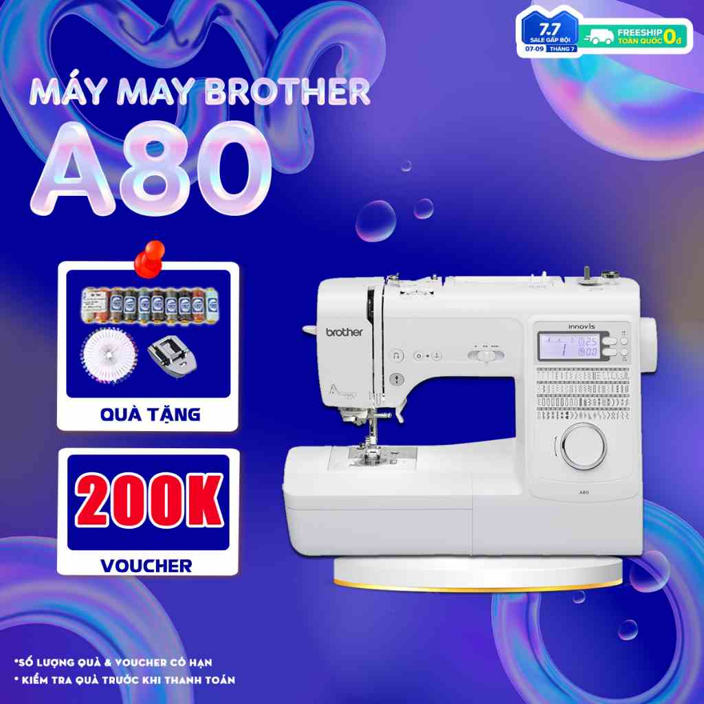 Máy May Điện Tử Brother A80 - Hàng Chính Hãng