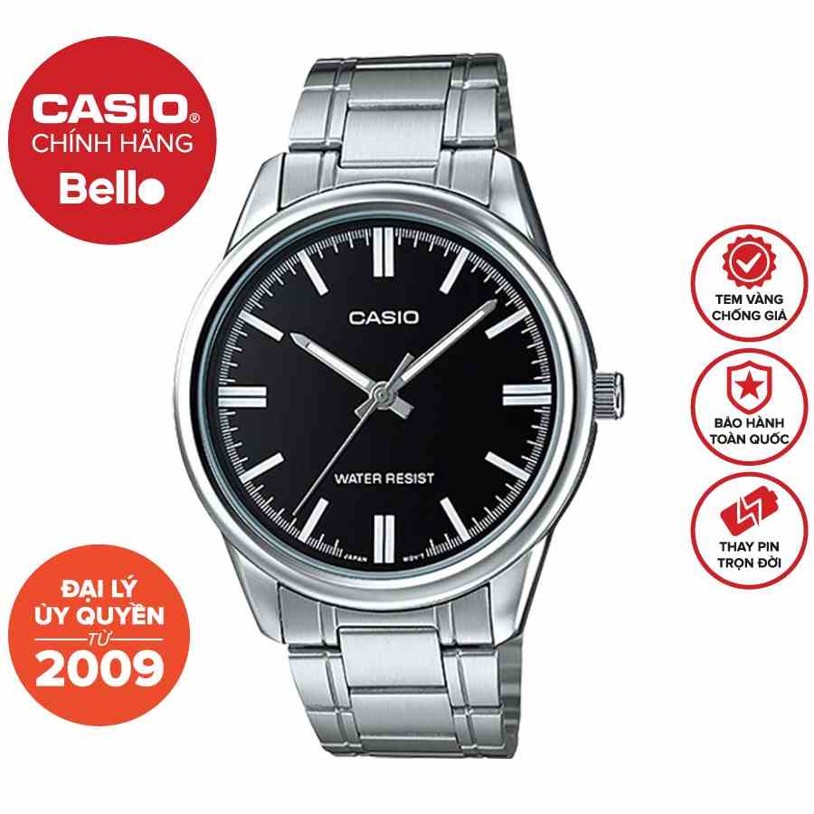 Đồng hồ Nam dây thép Casio MTP-V005 chính hãng bảo hành 1 năm Pin trọn đời