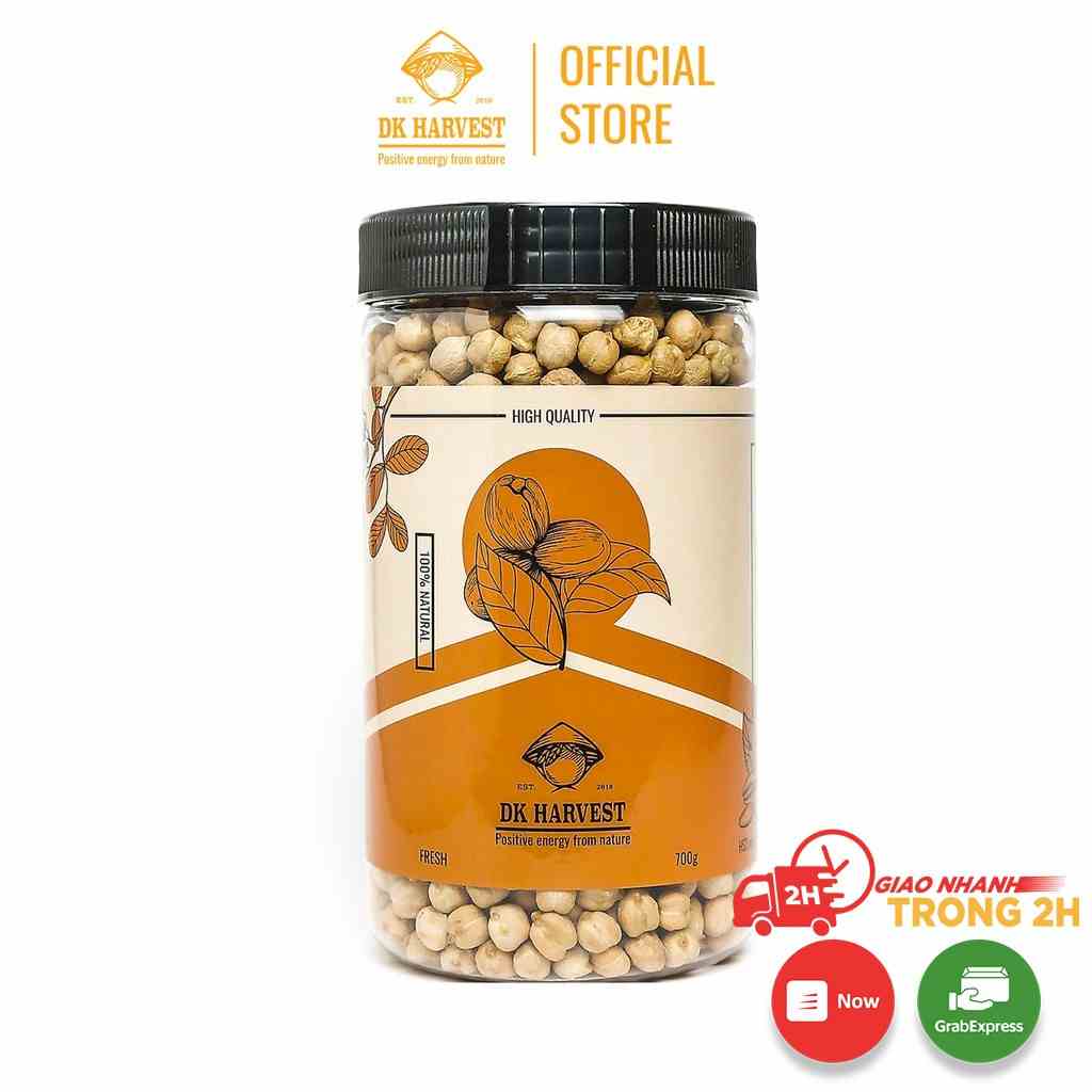 Hạt Đậu Gà Hữu Cơ Chickpeas DK HARVEST Nhập khẩu Nam Mỹ/ Ấn Độ 700g - tác dụng bổ sung khoáng chất