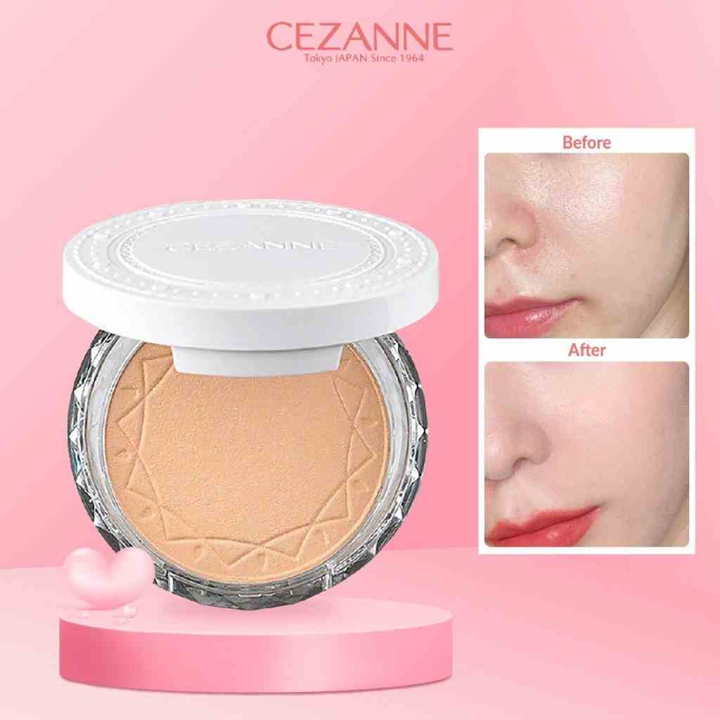 Phấn phủ kiềm dầu Cezanne UV Clear Face Powder Nhật Bản chống thấm nước SPF 28 PA+++ 10g