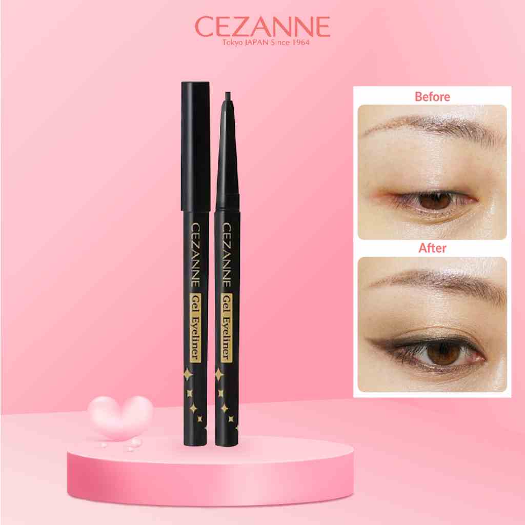 [Mã BMLTB200 giảm đến 100K đơn 499K] Bút kẻ mắt dạng gel Cezanne Gel Eyeliner chống thấm nước lâu trôi 0.1g