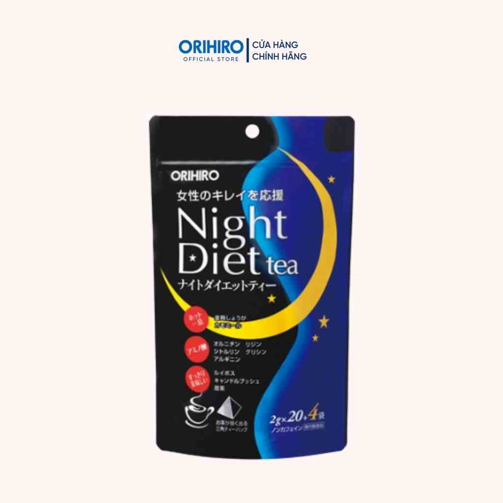 Trà giảm cân Night Diet Tea Orihiro 20 gói/túi và 24 gói/túi