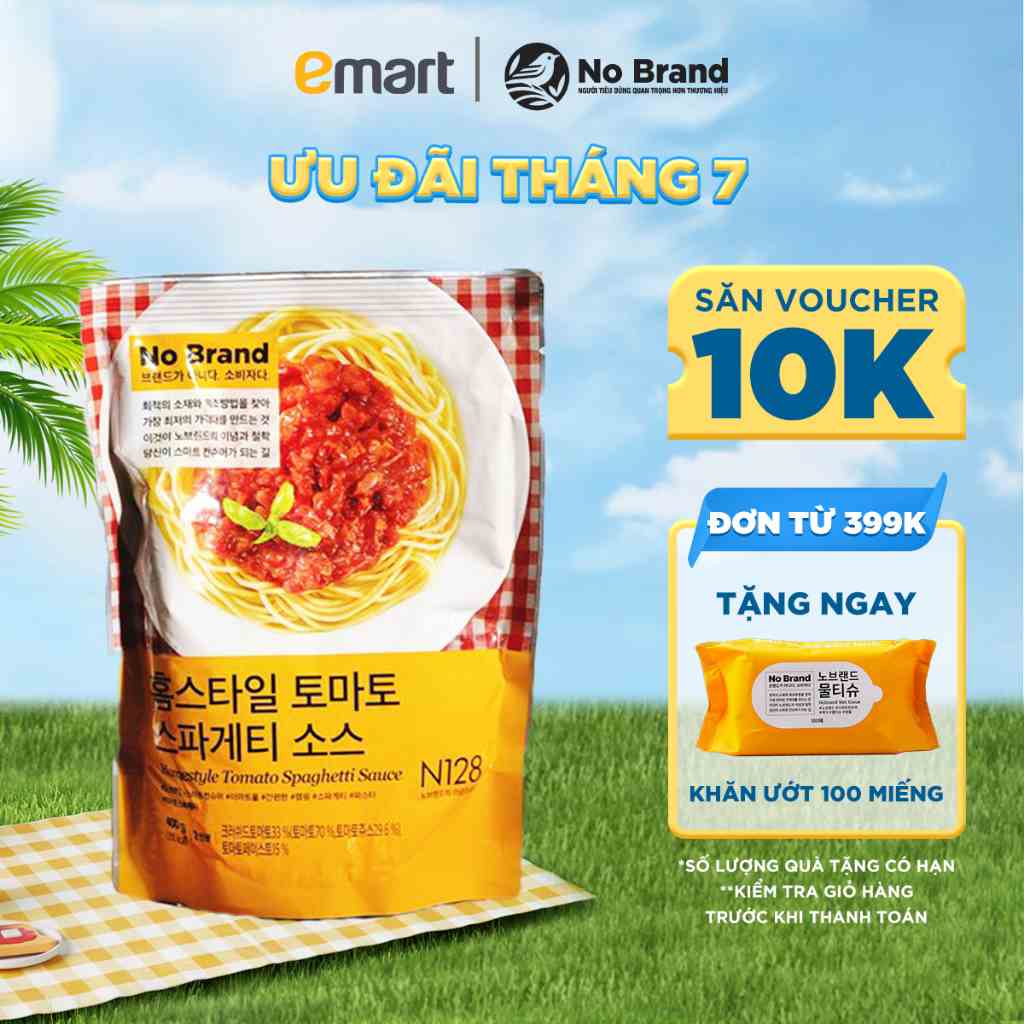 Sốt Mì Ý Vị Cà Chua Kiểu Gia Đình No Brand Túi 400g - Emart VN